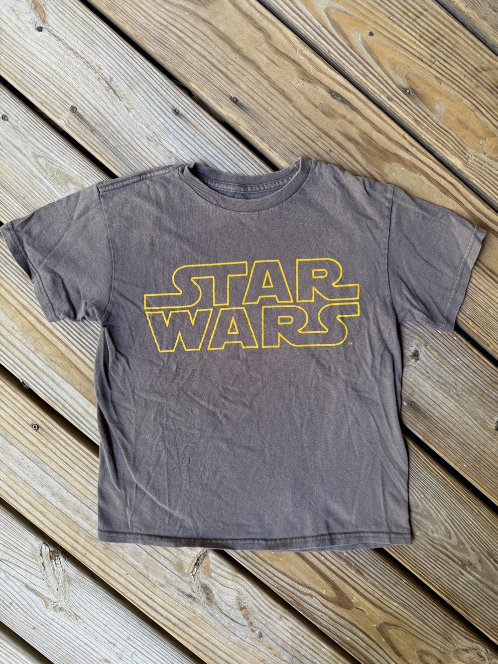 [3/$15] Mad Engine Star Wars Classic Logo Graphic Tee Gray M 8-10